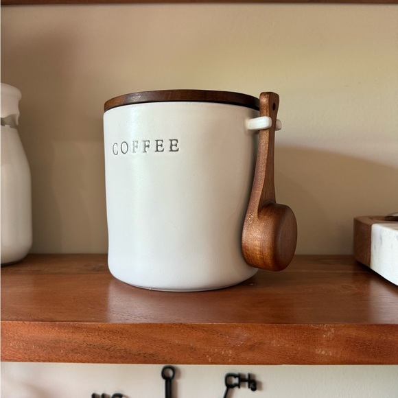 NWOT Hearth & Hand coffee canister with spoon (DISCONTINUED) - Picture 3 of 12